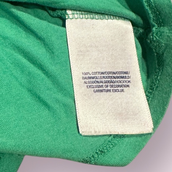 Girls Polo Ralph Lauren Green Peplum Short Sleeve Shirt Size 6 - Picture 6 of 8